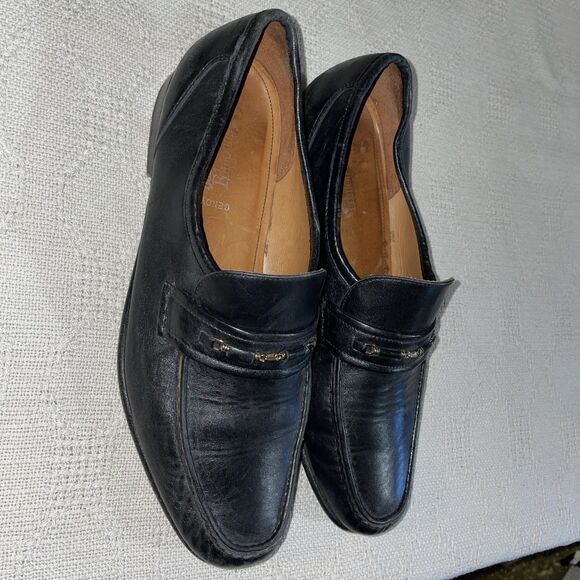 Allen Edmonds Genova Men’s Dress Loafers Size 11 D Black Leather Going Out Party main image 11